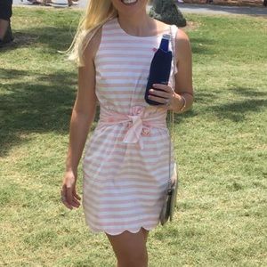Pink & White Striped Dress - Size S!